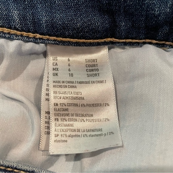 American Eagle Outfitters Super Stretch X Distressed High Rise Jegging 6 Short - Picture 9 of 12
